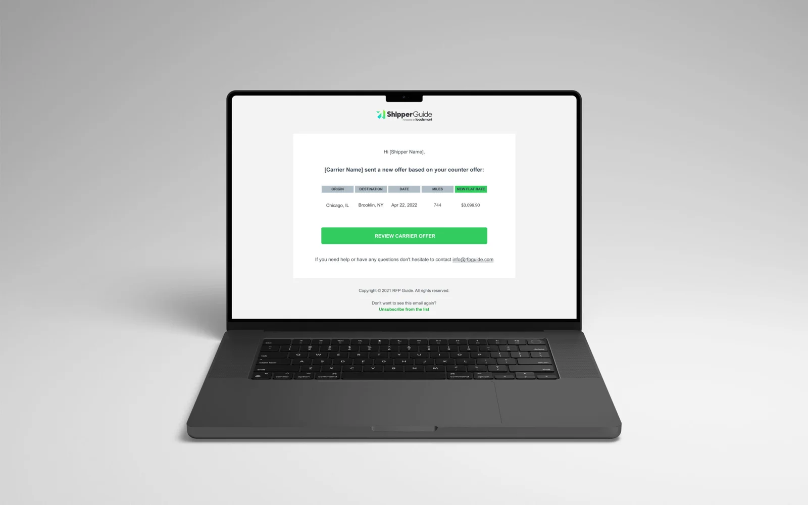 Counter Offer Tool — Loadsmart